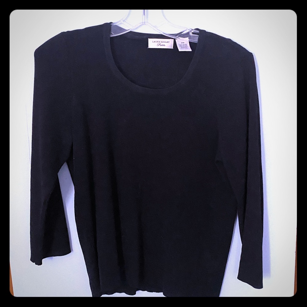 Laura Ashley Petite 3/4 sleeve tee